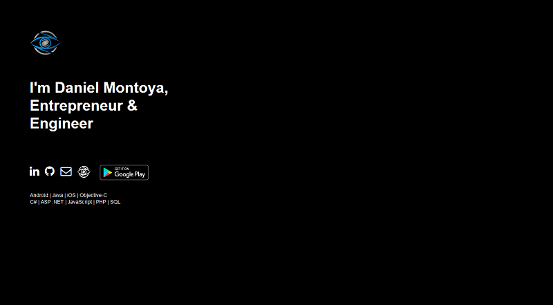 Daniel Montoya Website Design
